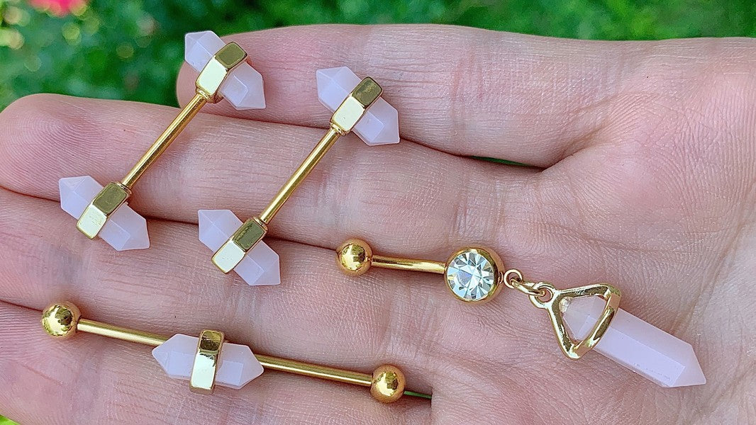 Rose Quartz Body Jewelry: Uses and Meanings