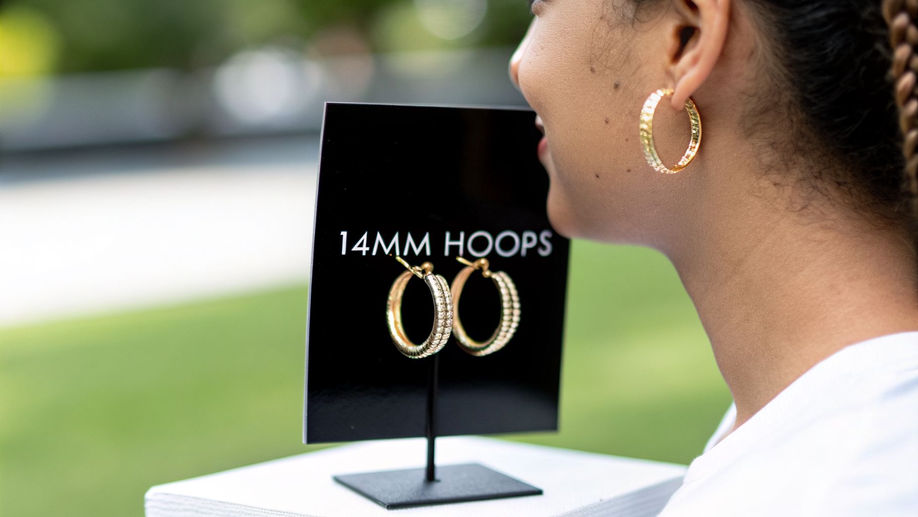 Your Guide to Styling 14mm Hoop Earrings