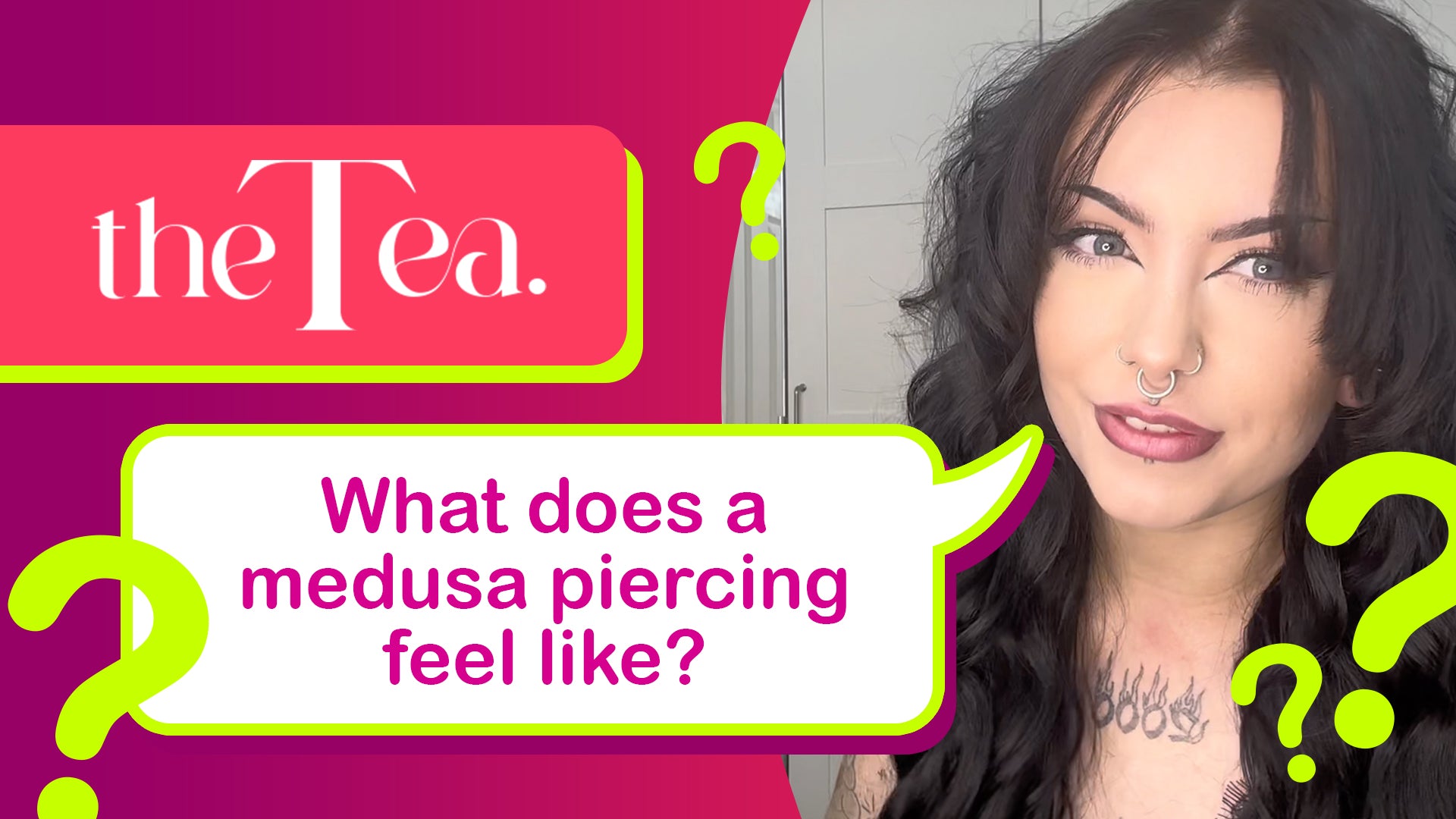 The Tea: What does a medusa (philtrum) piercing feel like?