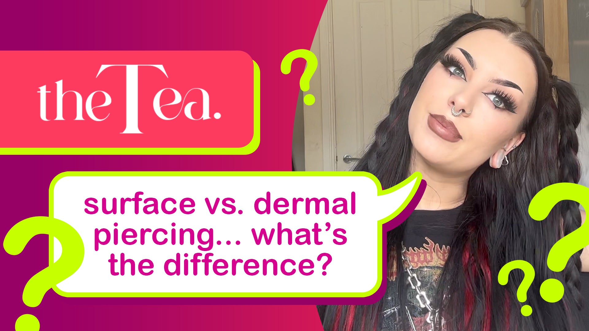The Tea: What's the difference between a surface and a dermal piercing?