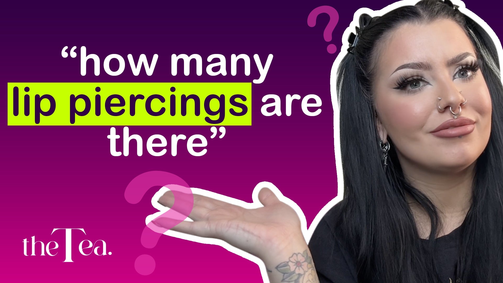 How many lip piercings are there?