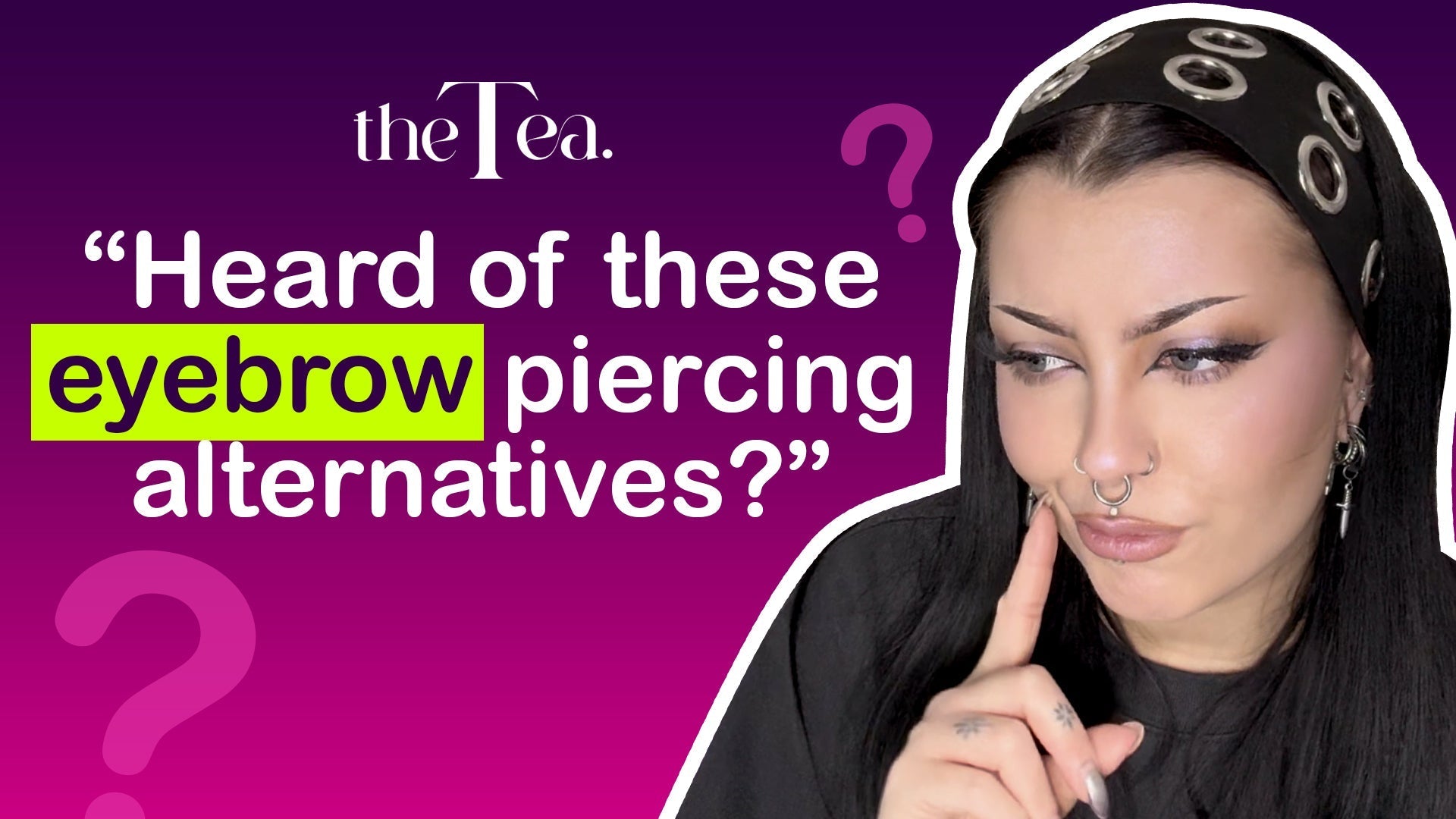 Eyebrow piercing alternatives