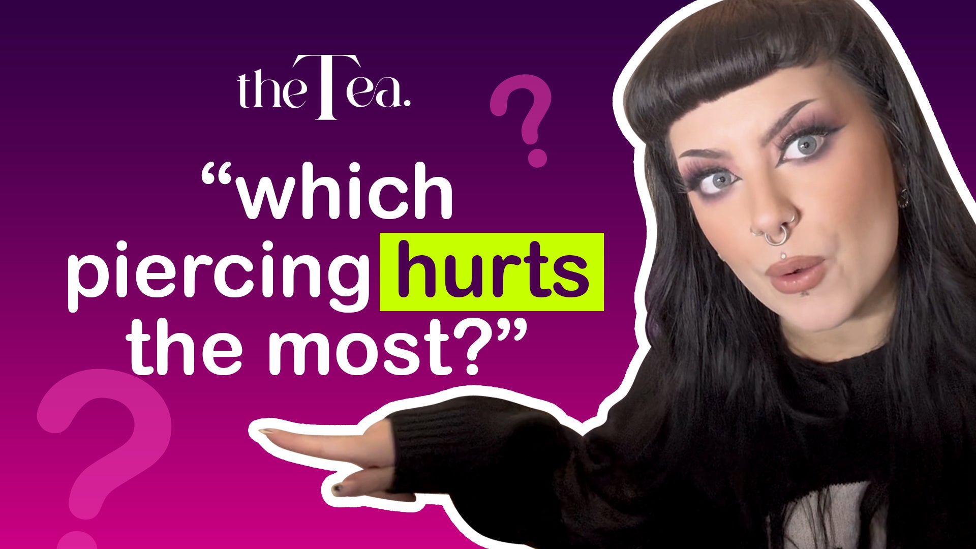 The Tea: which piercing hurts the most?