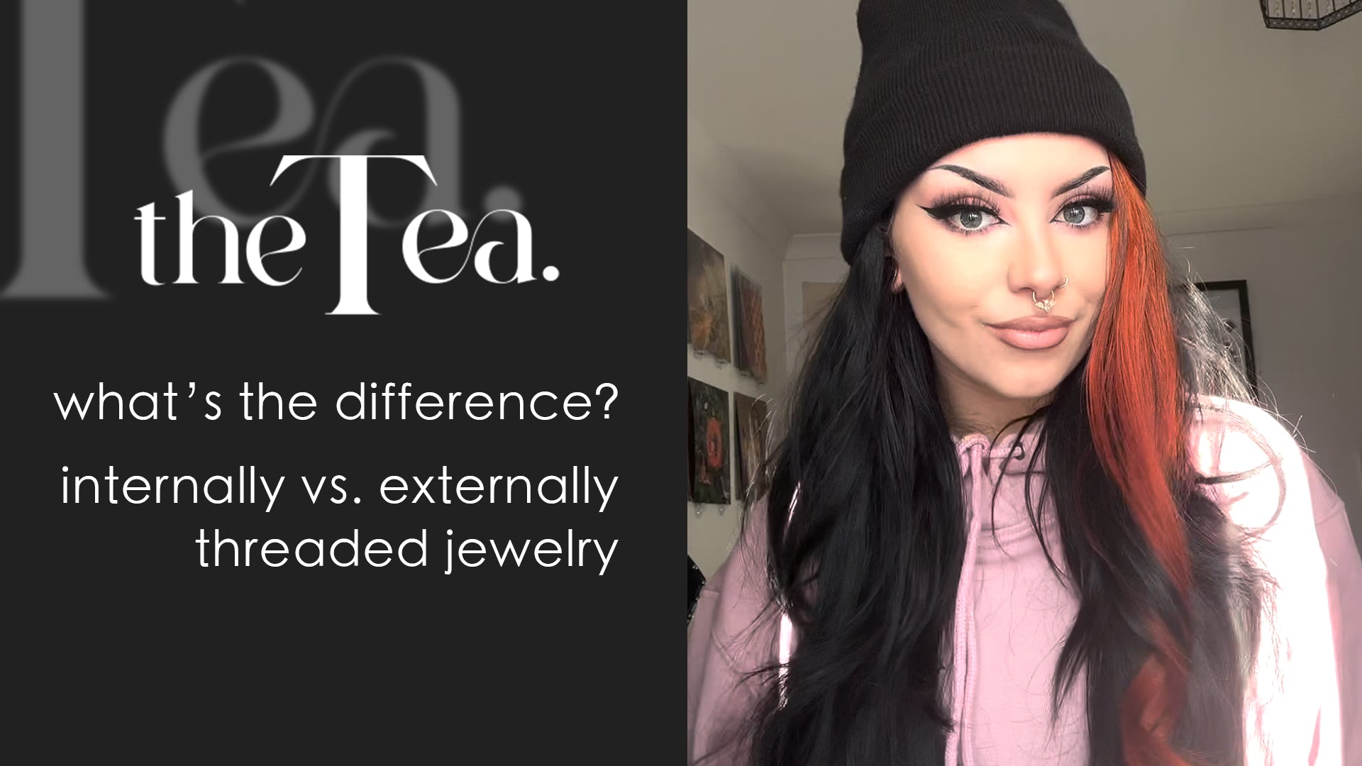 The Tea: What's the difference? Internally vs. externally threaded jewelry