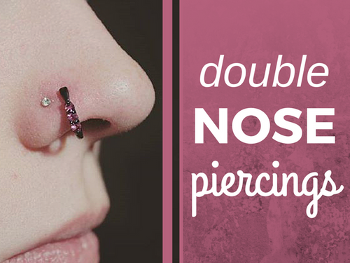 Multiple online nose piercings