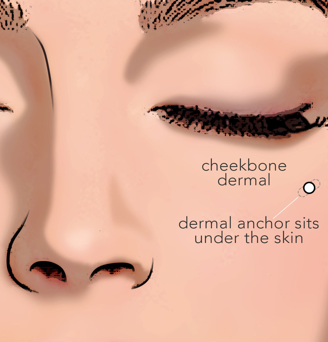 Dermal Piercing Cheek Bone What Makes Surface Piercings Different From