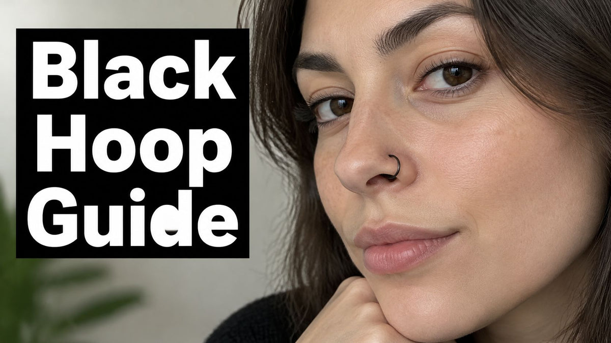 Black Hoop Nose Piercing: Styles, Sizing and Materials
