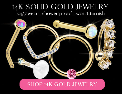 14k Gold Body Jewelry