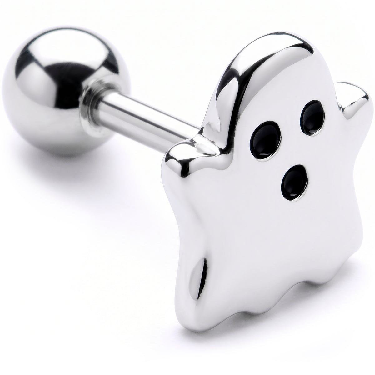16G 1/4 Spooky Ghost Halloween Cartilage Tragus Earring