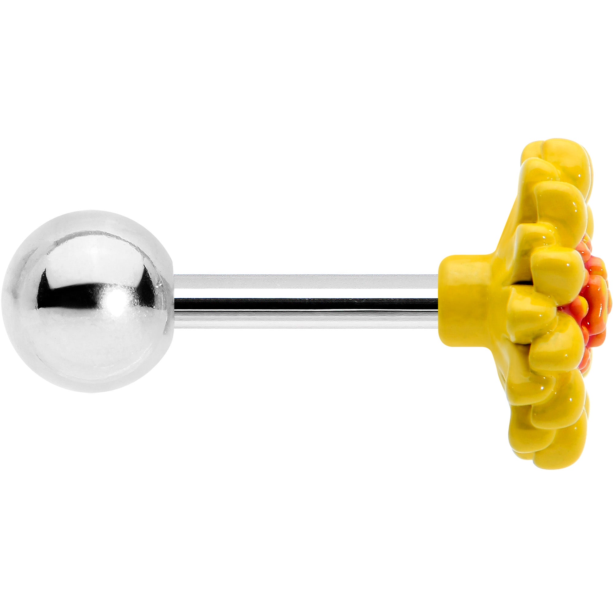 Happy Sunflower Cartilage Earring 16 Gauge 1/4