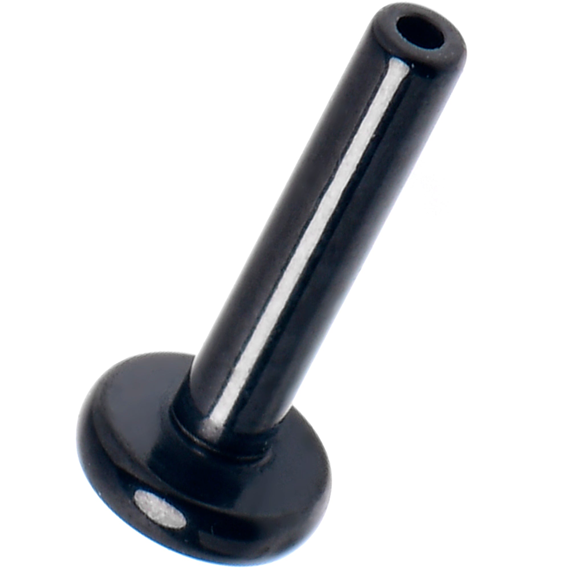 16G 1/4 Black ASTM F-136 Implant Grade Titanium Threadless Post Only Labret