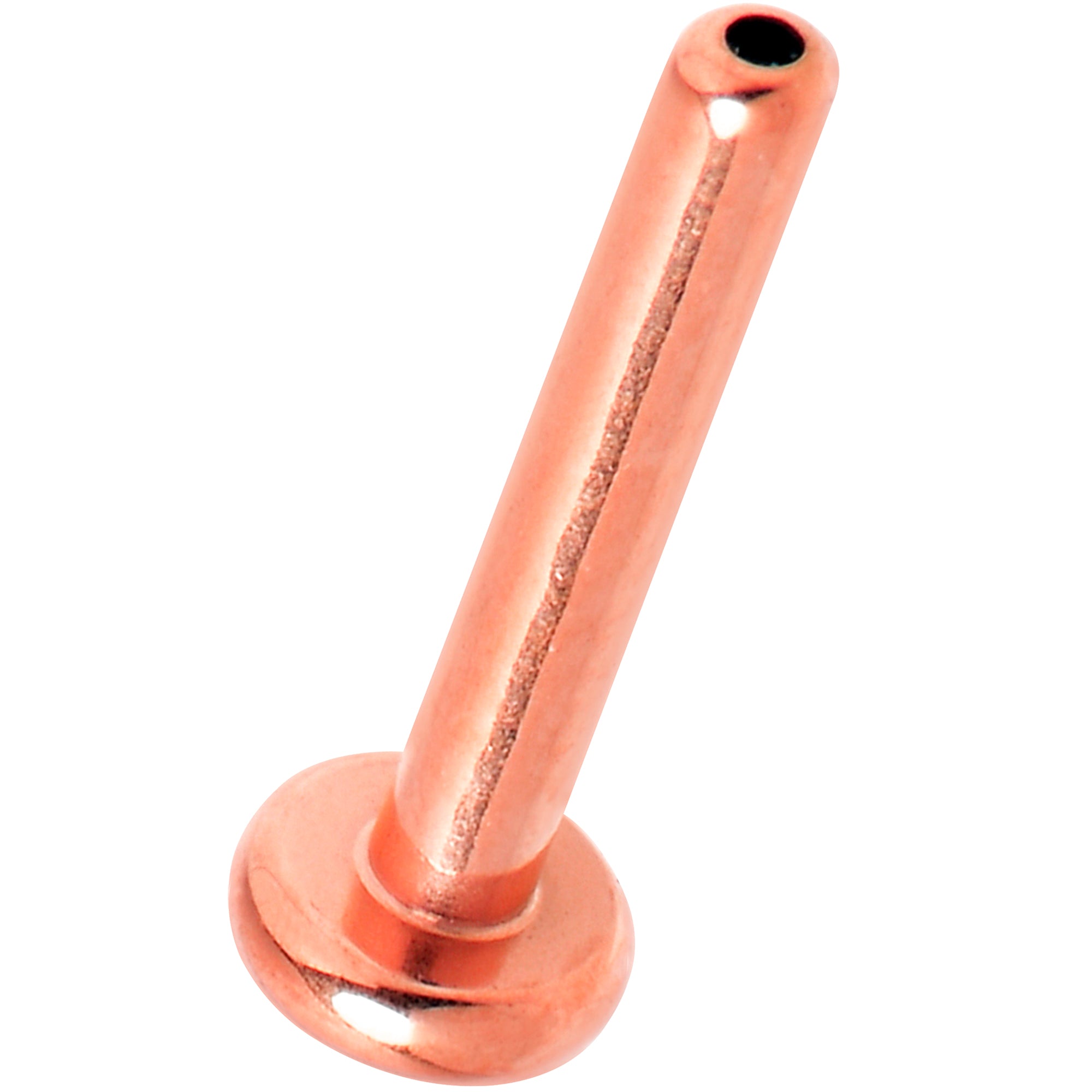 16 Gauge 5/16 Rosy Hue ASTM F-136 Implant Grade Titanium Threadless Post Only Labret