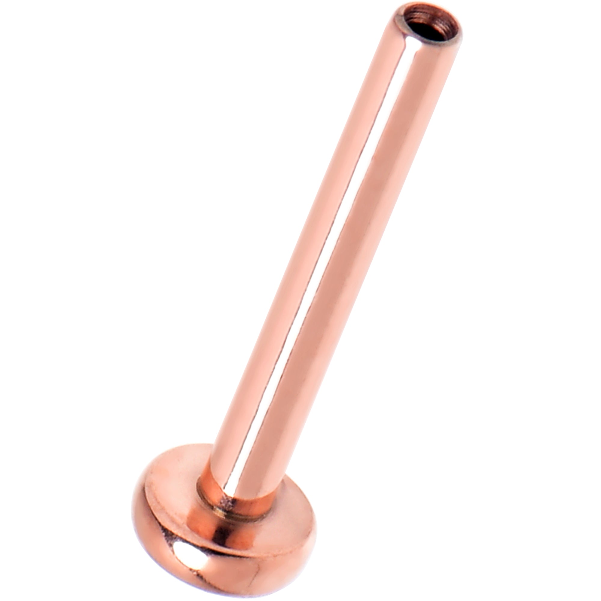 18 Gauge 5/16 Rosy Tone ASTM F-136 Implant Grade Titanium Threadless Post Only Labret