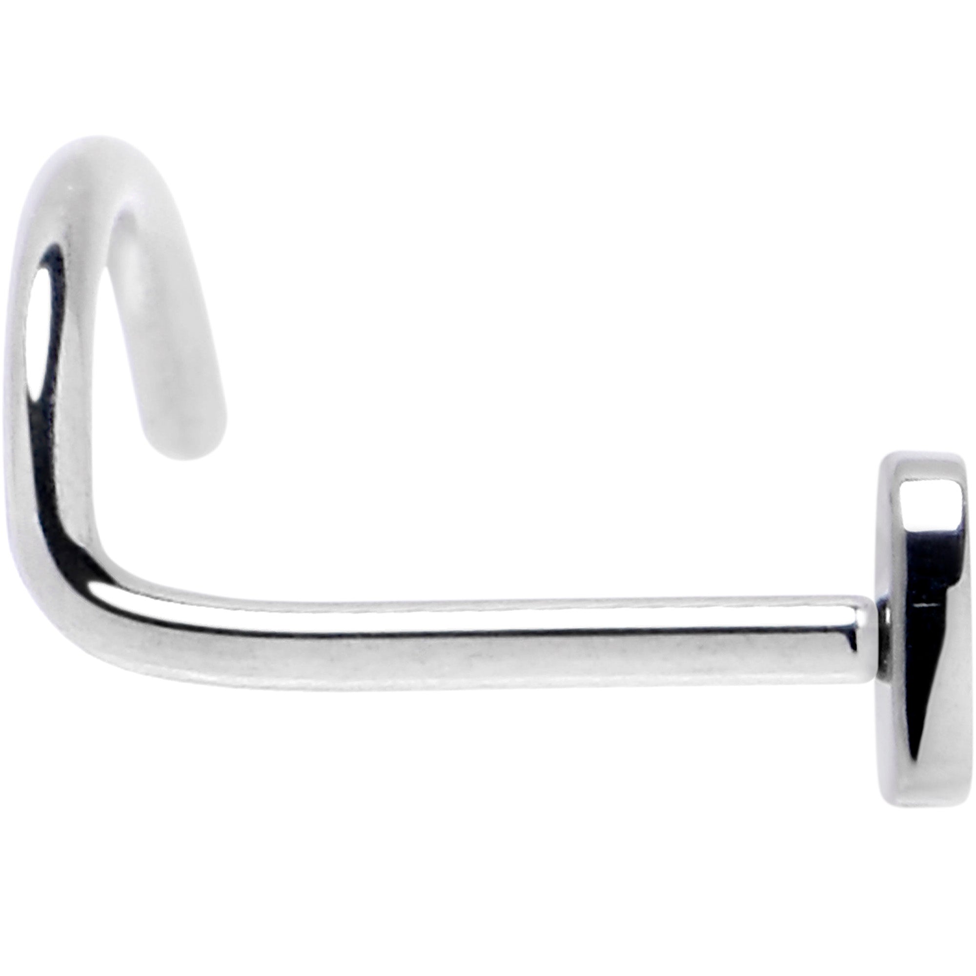 20G 1/4 ASTM F-136 Implant Grade Titanium Heart Threadless Left Side Nose Screw