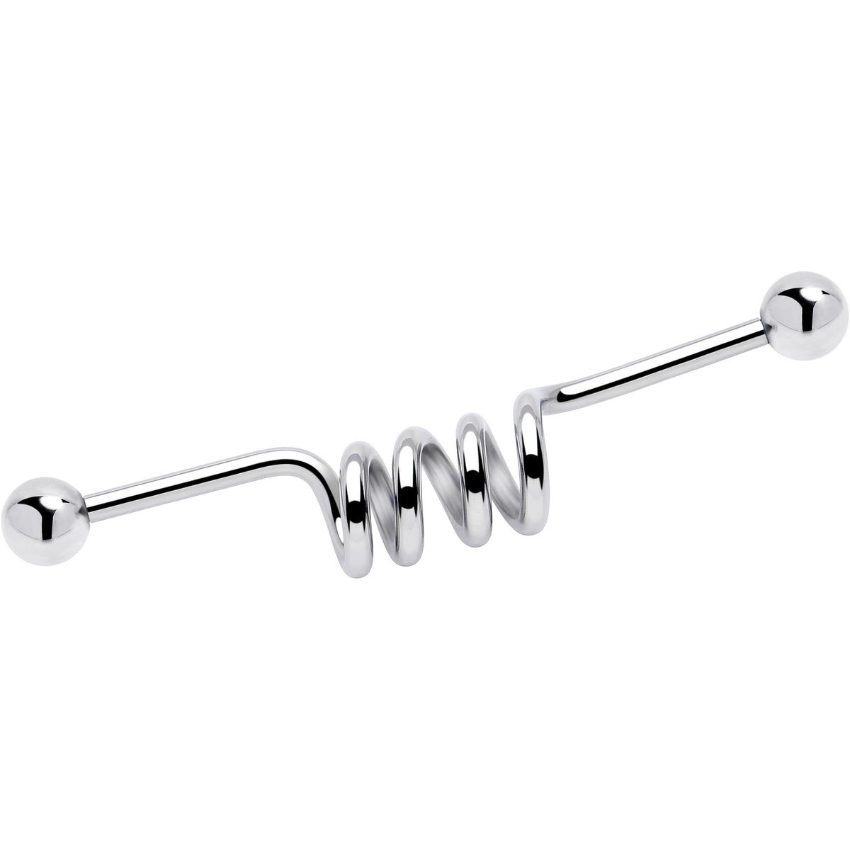 14G Internally Threaded Coil Project Bar 38mm
