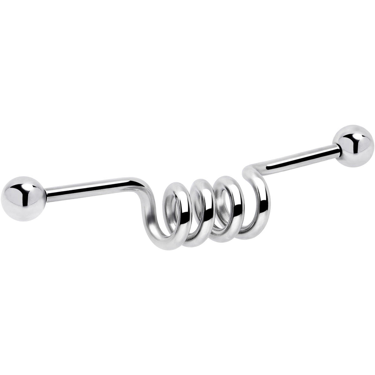 14G Internally Threaded Coil Project Bar 38mm