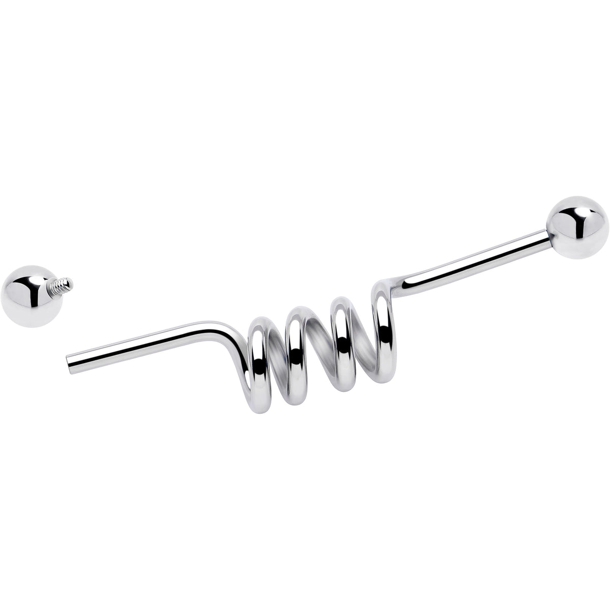 14G Internally Threaded Coil Project Bar 38mm