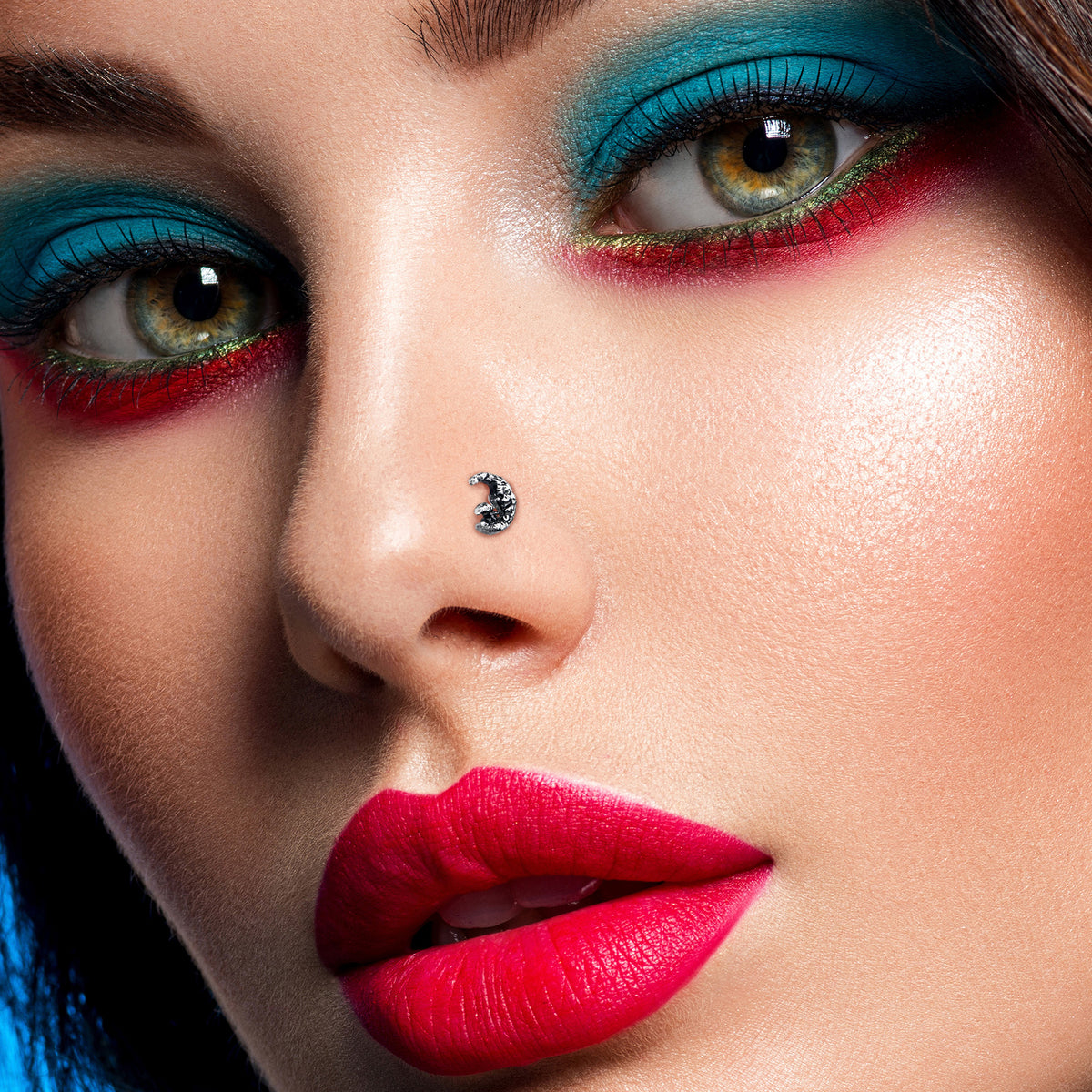 20G 7mm Mushrooms on the Moon L Shape Nose Ring
