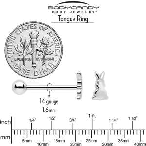 Easter Bunny Barbell Tongue Jewelry