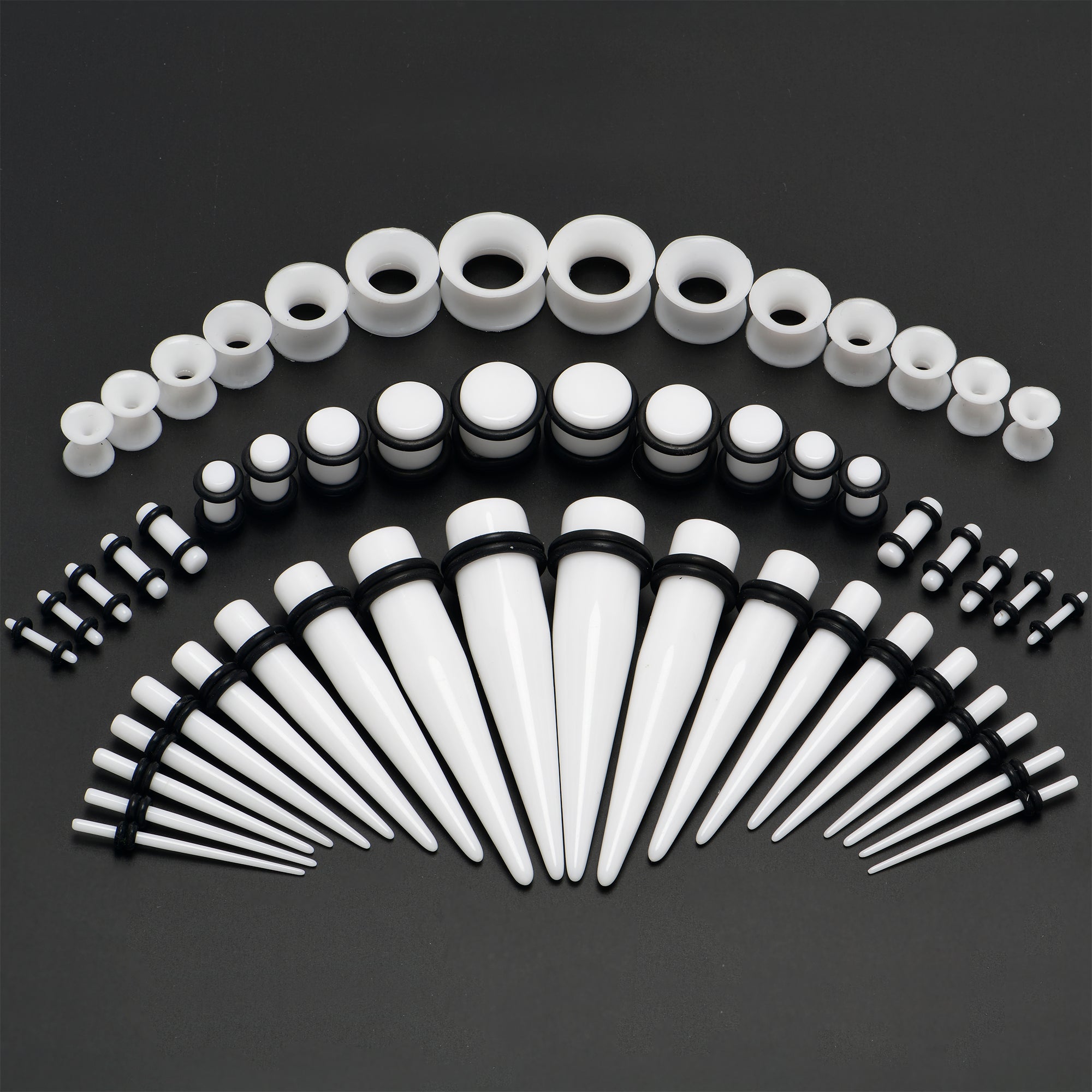 Piercing Kit Kjiasiw 36PCS Ear Gauge Stretching Kit Stainless