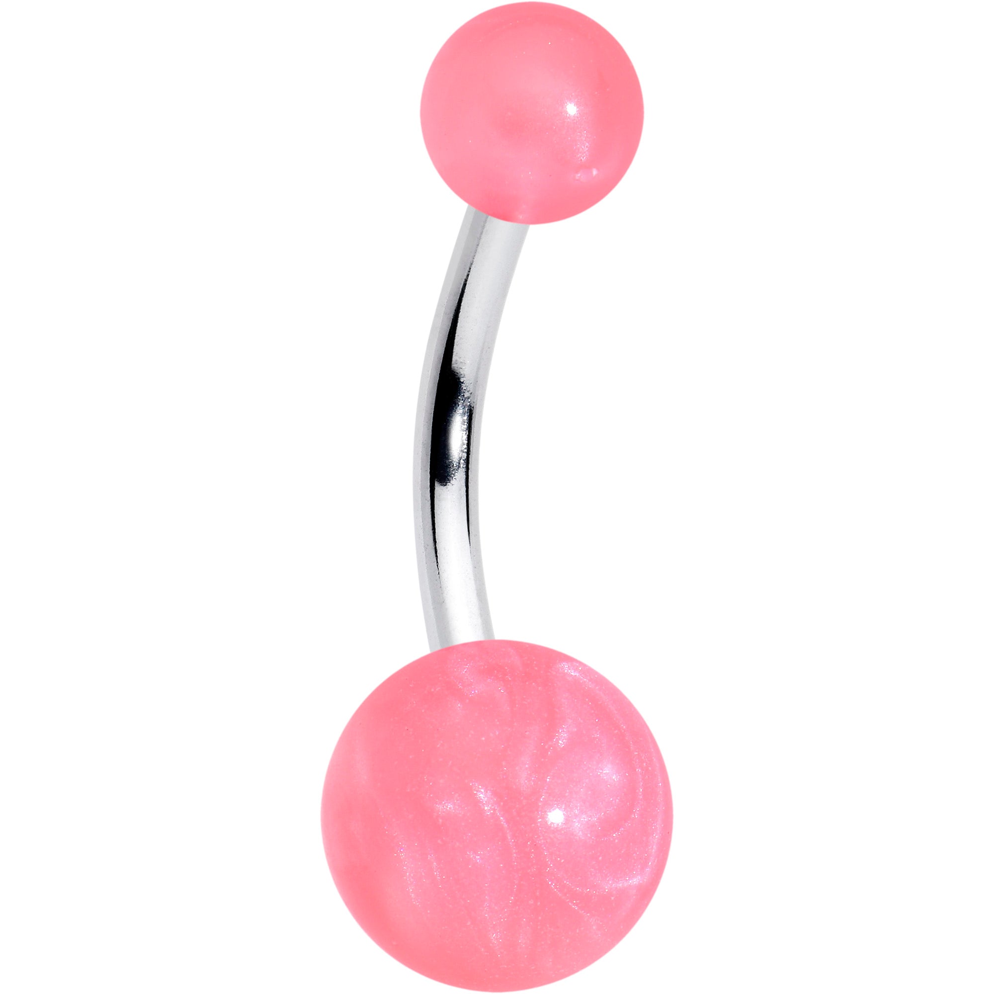 bright pink belly ring
