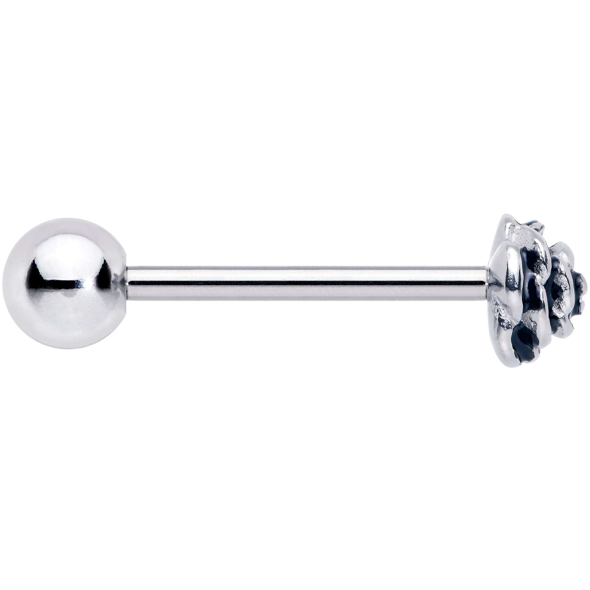 Vintage Retro Flower Rose Barbell