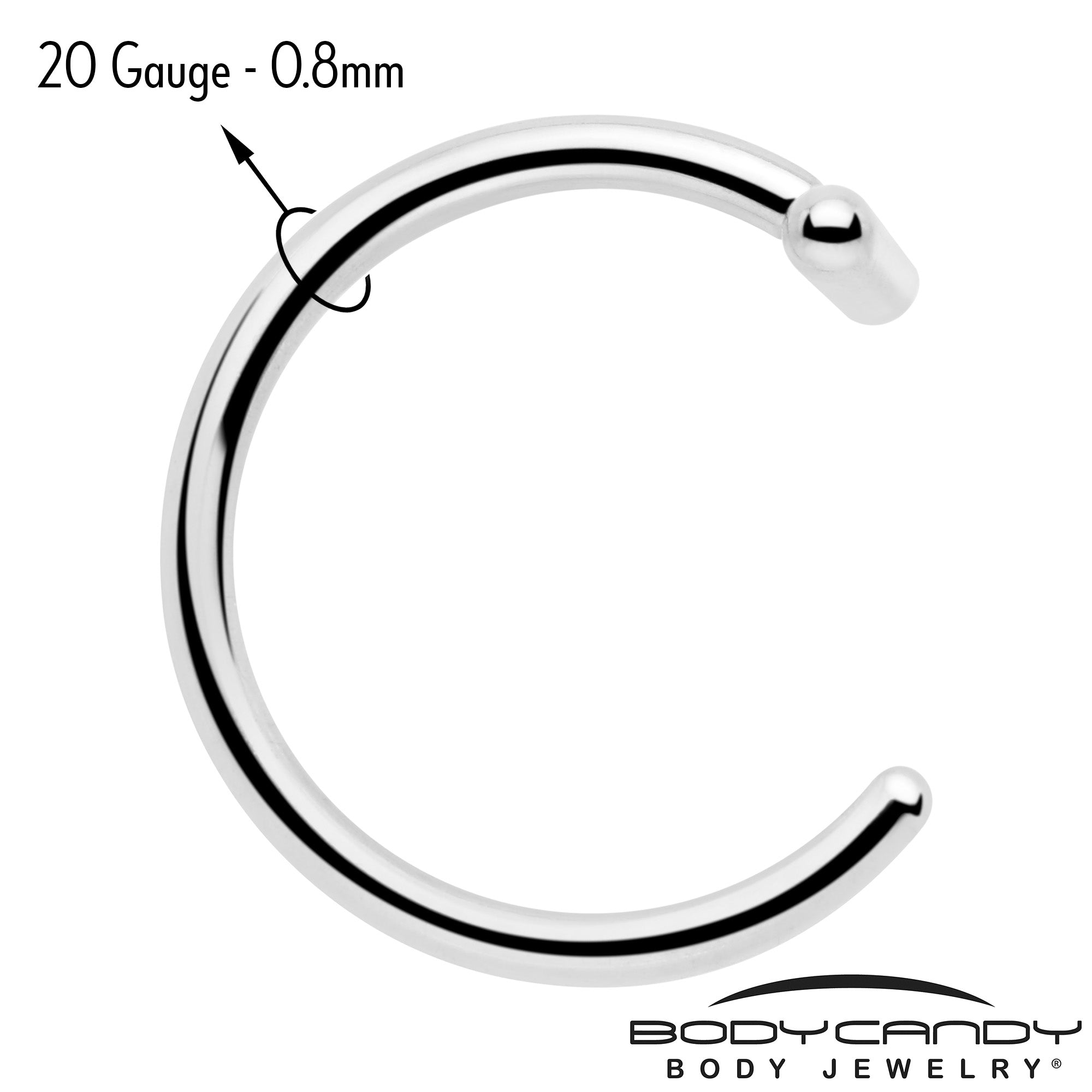 20 Gauge Hoop Earrings Implant Grade Titanium
