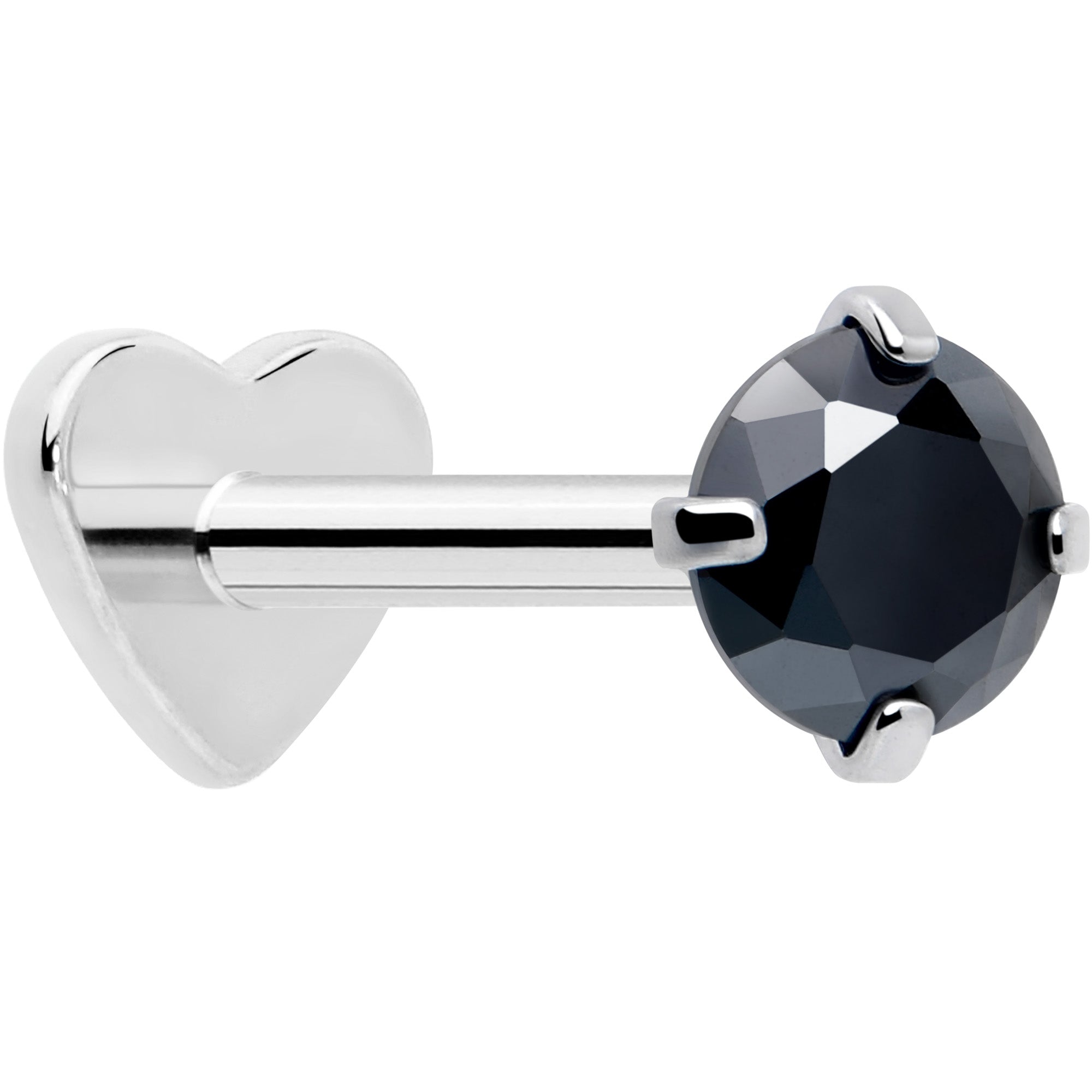 18G 5/16 CZ Implant Grade Titanium Reversible Threadless Flatback