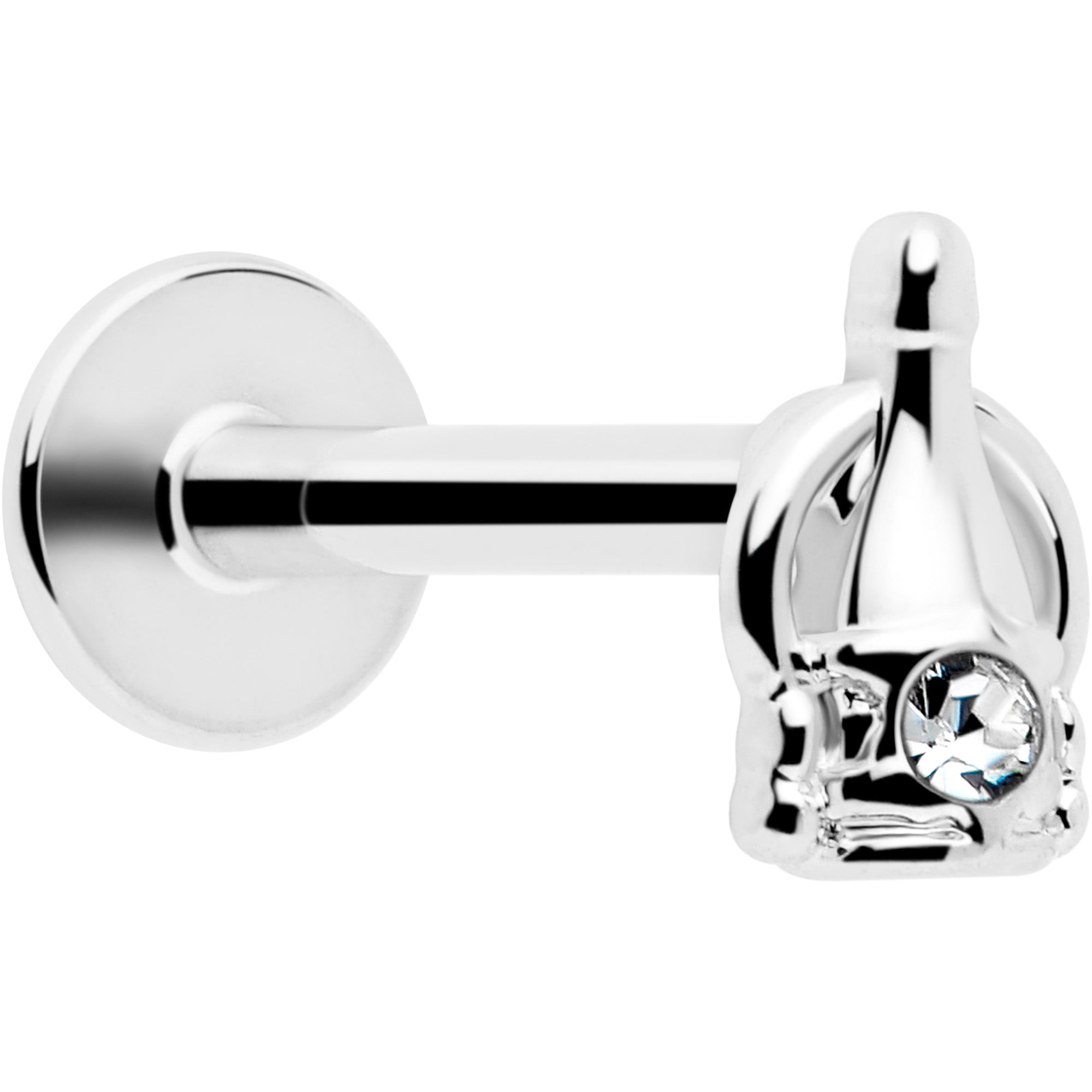 16G 5/16 Clear Gem Champagne Dreams Labret Monroe Tragus