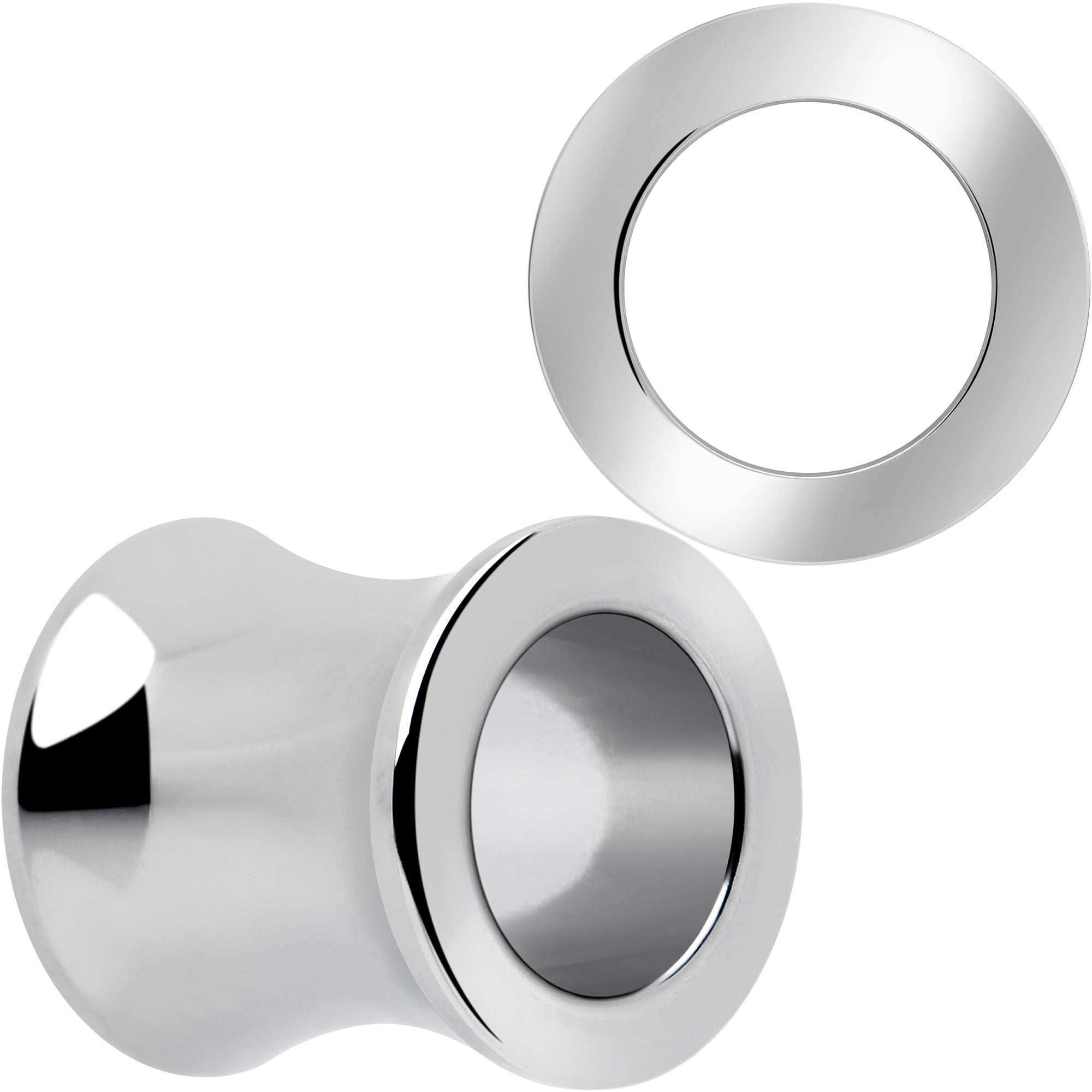 Hand Polished Thick Double Flare Tunnel Plug Set 6mm to 25mm