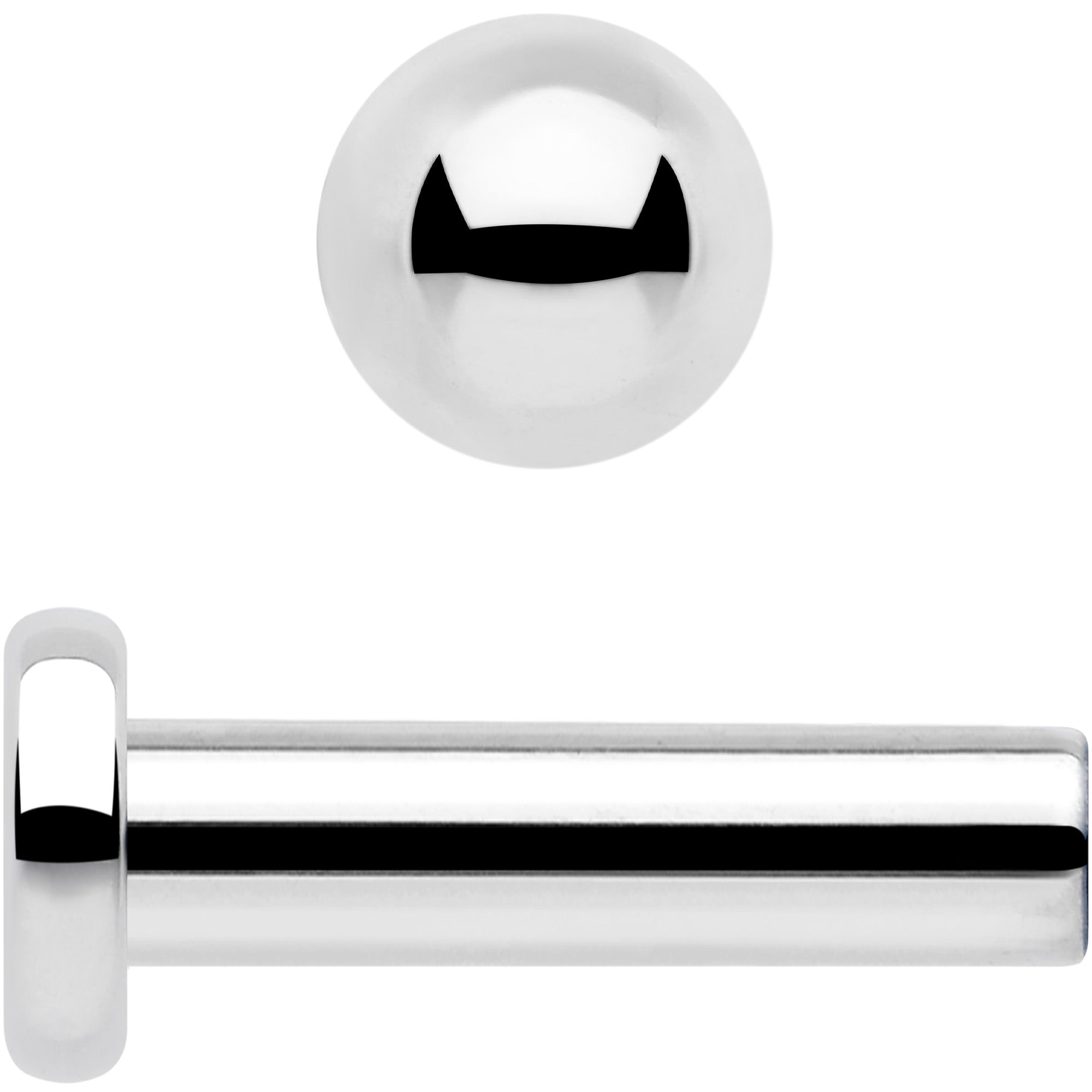 16g 1 4 inch titanium labret lip piercing jewelry