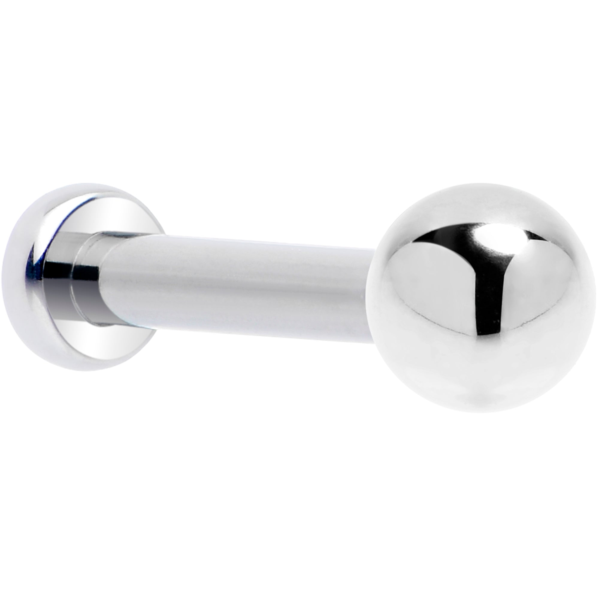 16g titanium threadless labret stud 3mm ball end