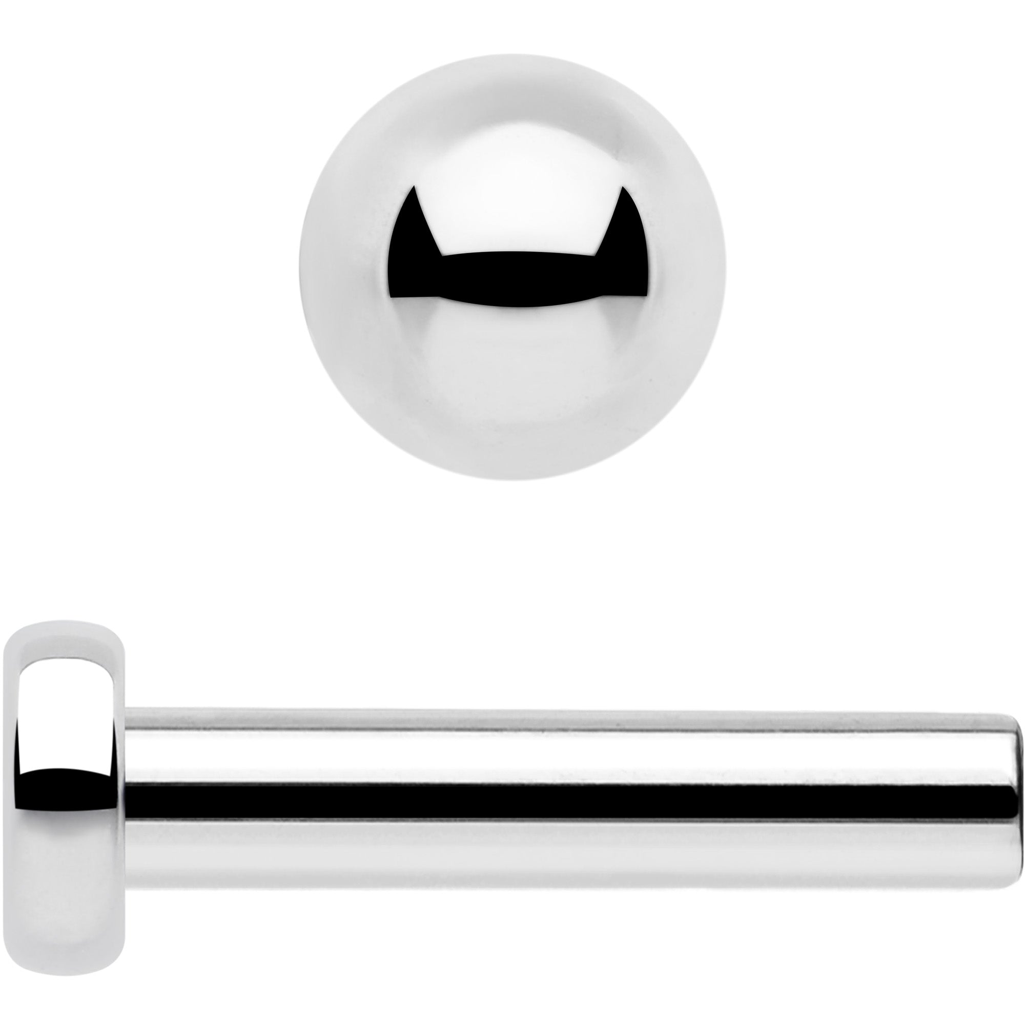 16g 1 4 titanium labret post threadless flat back