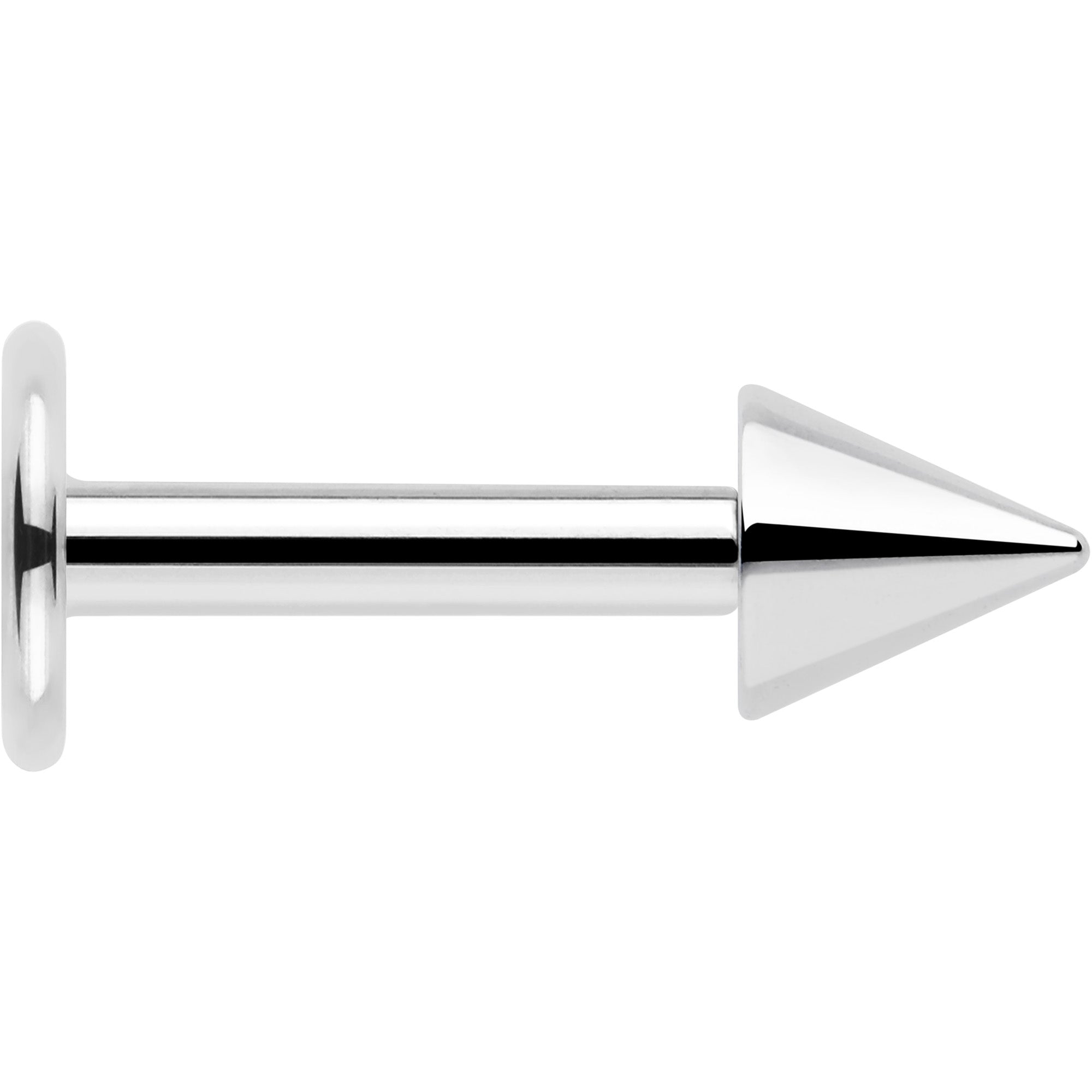 Hypoallergenic titanium labret stud for lip piercing