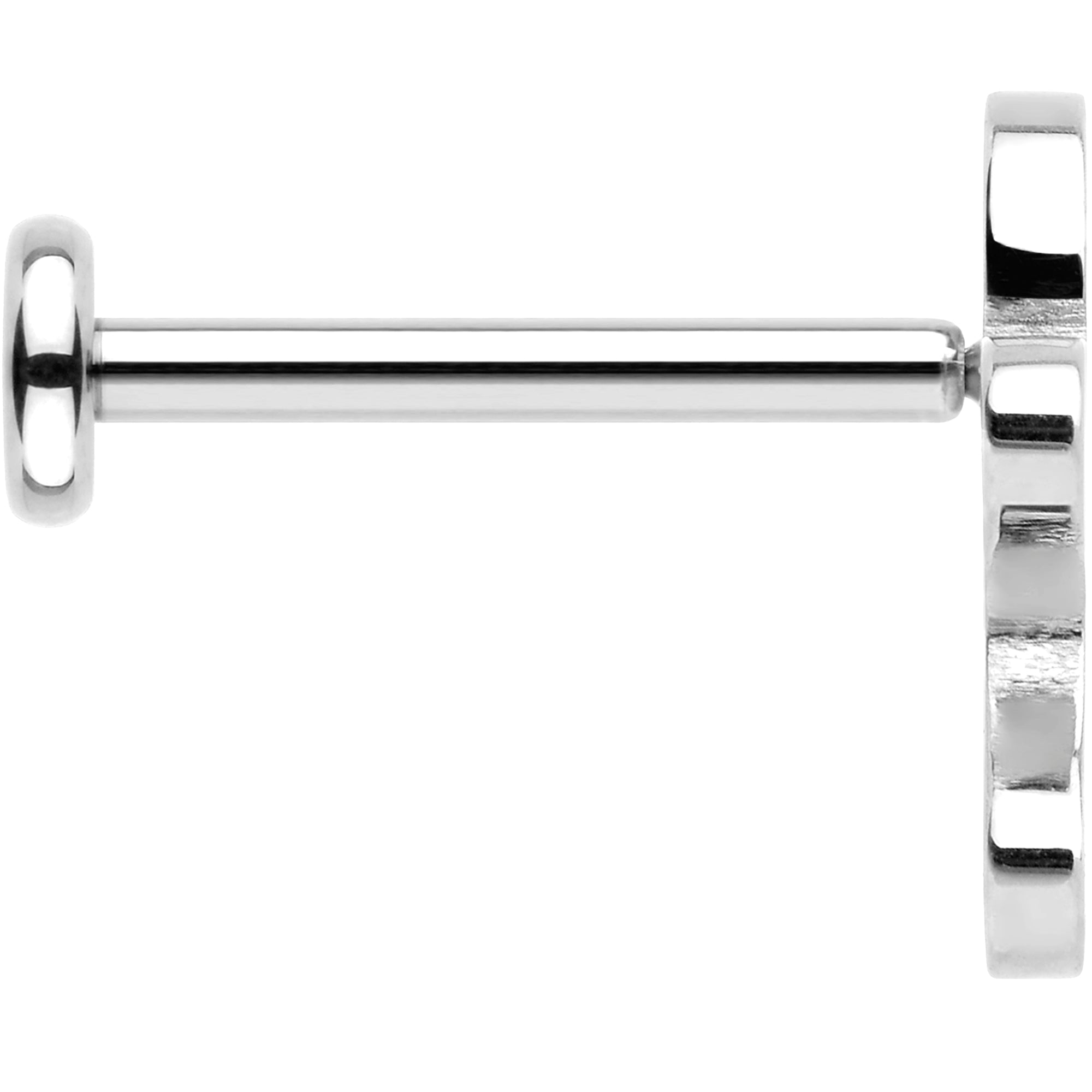 hypoallergenic holiday stud earring gingerbread man design