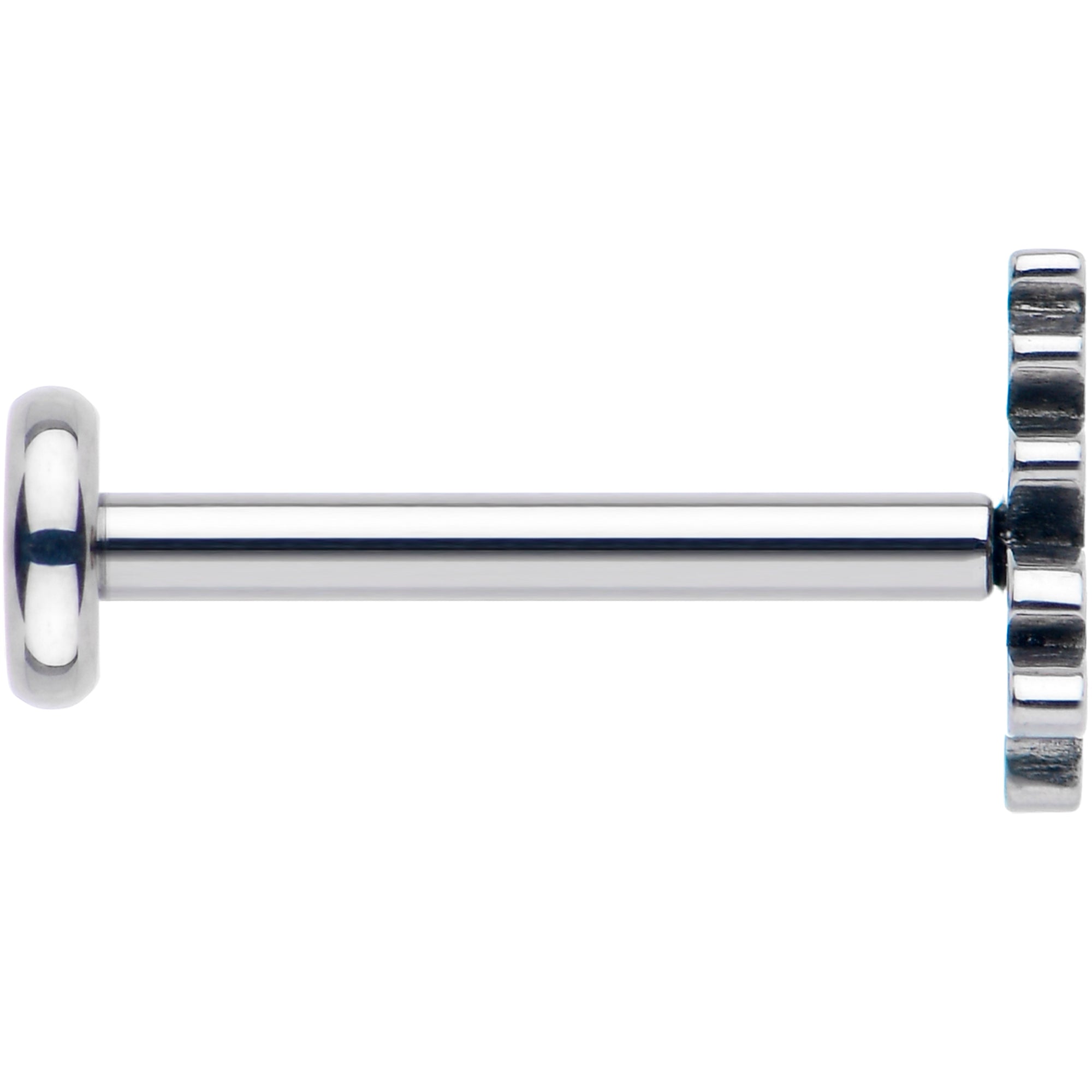 Festive flat back earring with tree design