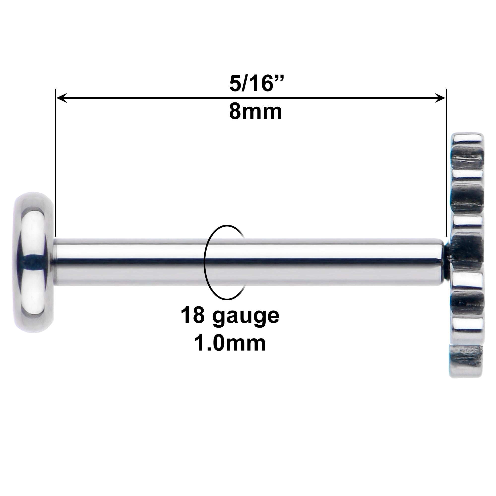 Green tree flat back holiday earring