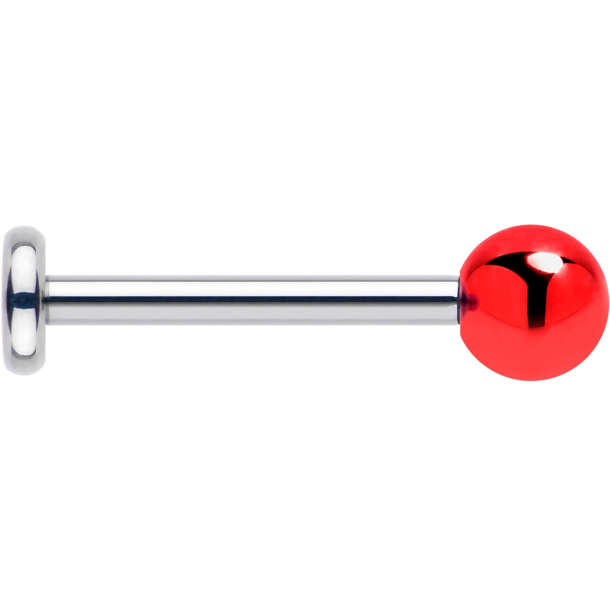 Holiday red ball nose stud for cartilage piercings