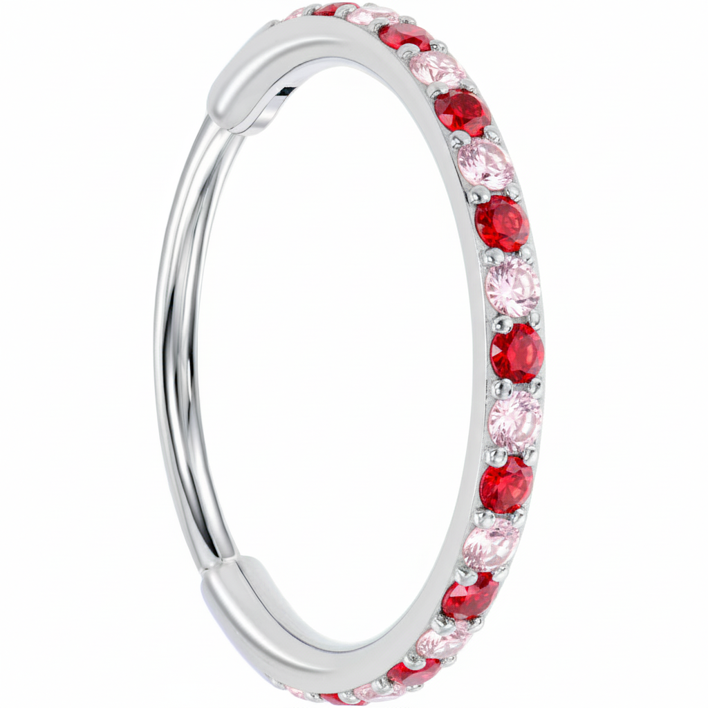 Valentines day nose hoop