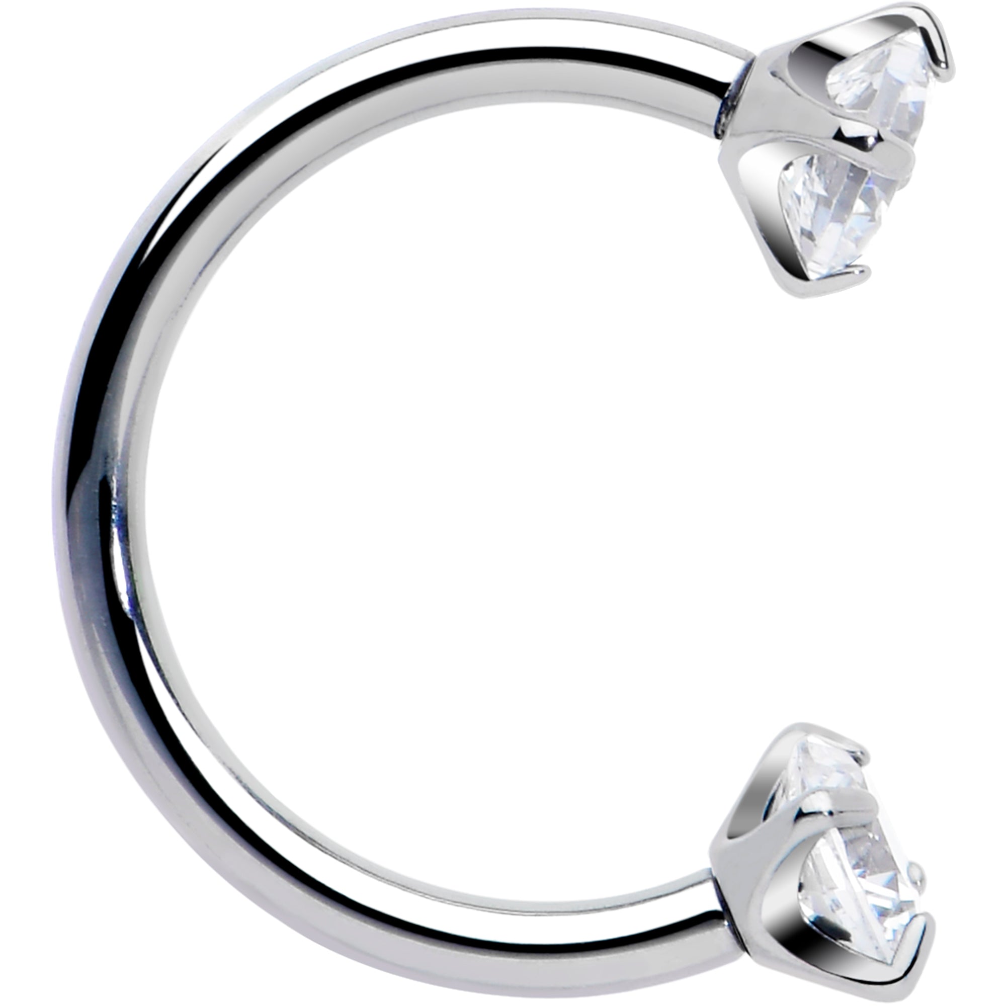 hypoallergenic titanium horseshoe nose piercing jewelry