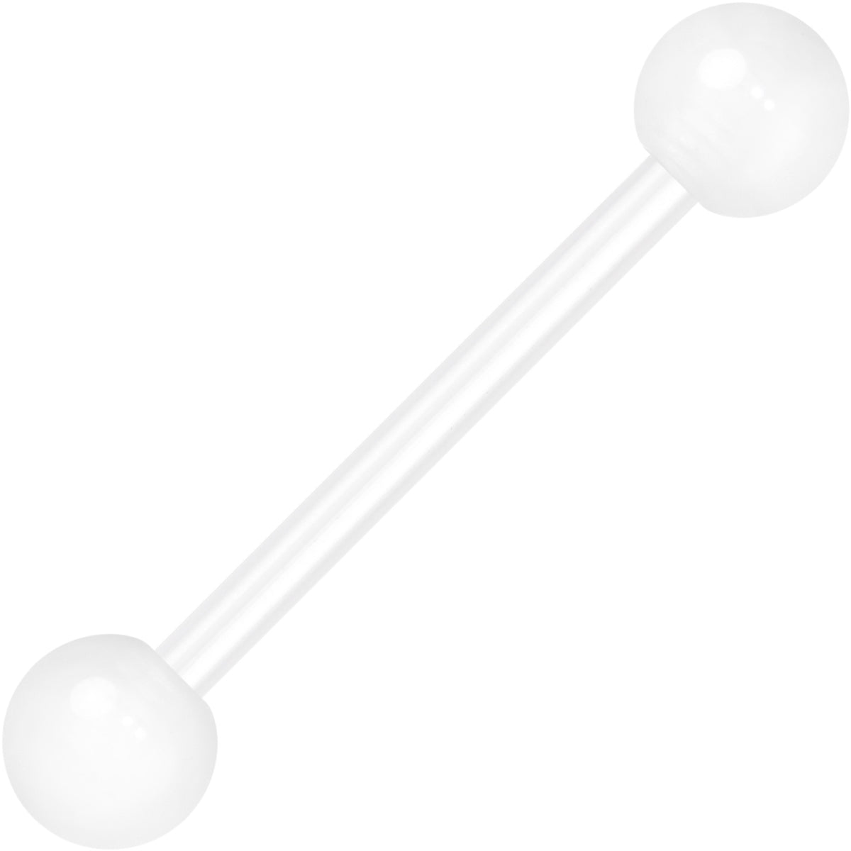14G Glow in the Dark Acrylic Ball Bioflex Tongue Ring