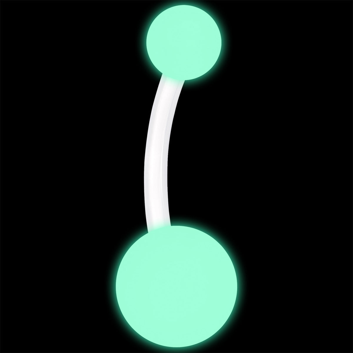 14G Glow in the Dark Acrylic Ball Bioflex Belly Ring