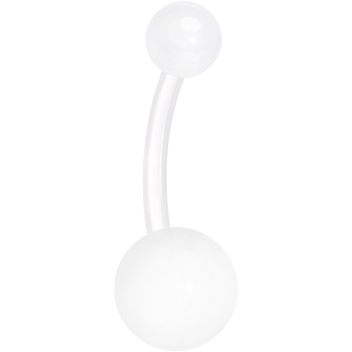 14G Glow in the Dark Acrylic Ball Bioflex Belly Ring