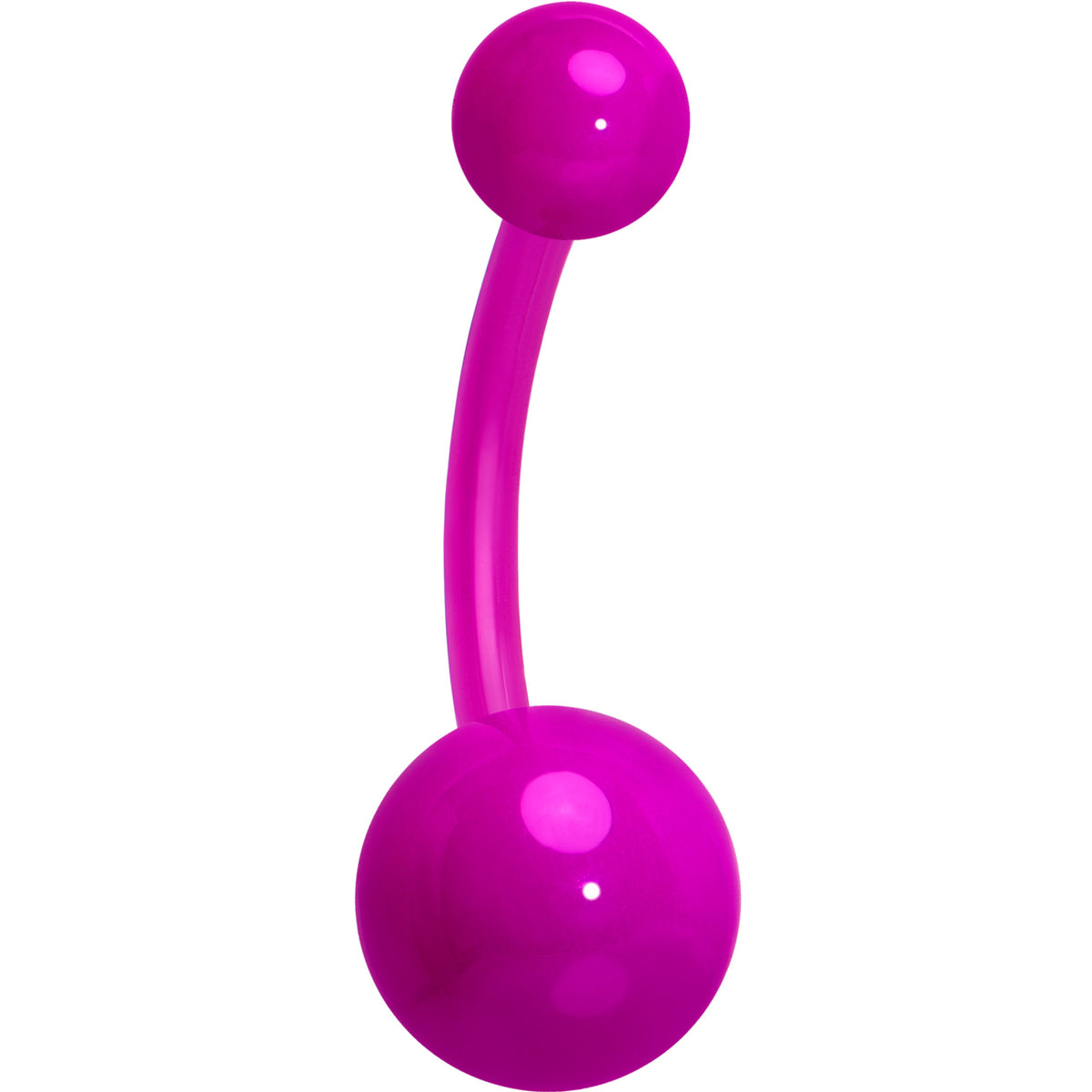 14G Acrylic Ball  BioFlex Flexible Belly Ring