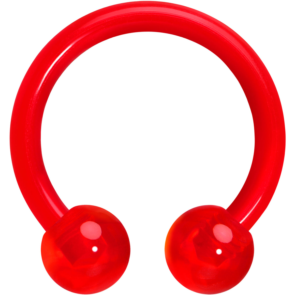 16G Acrylic Ball Bioflex Flexible Horseshoe Ring