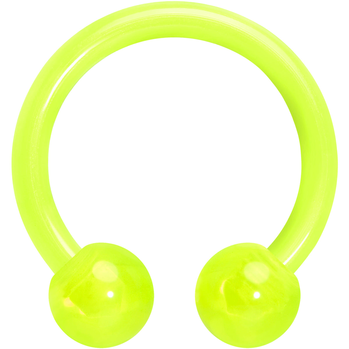 16G Acrylic Ball Bioflex Flexible Horseshoe Ring