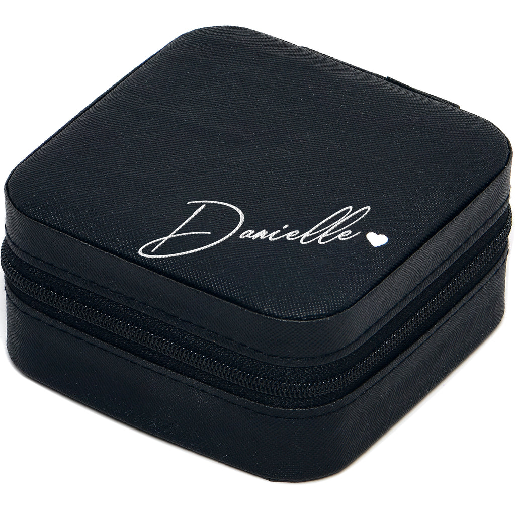 Custom name jewelry box for travel