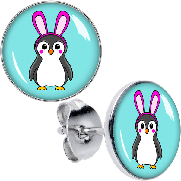 Bunny Penguin Stud Earrings