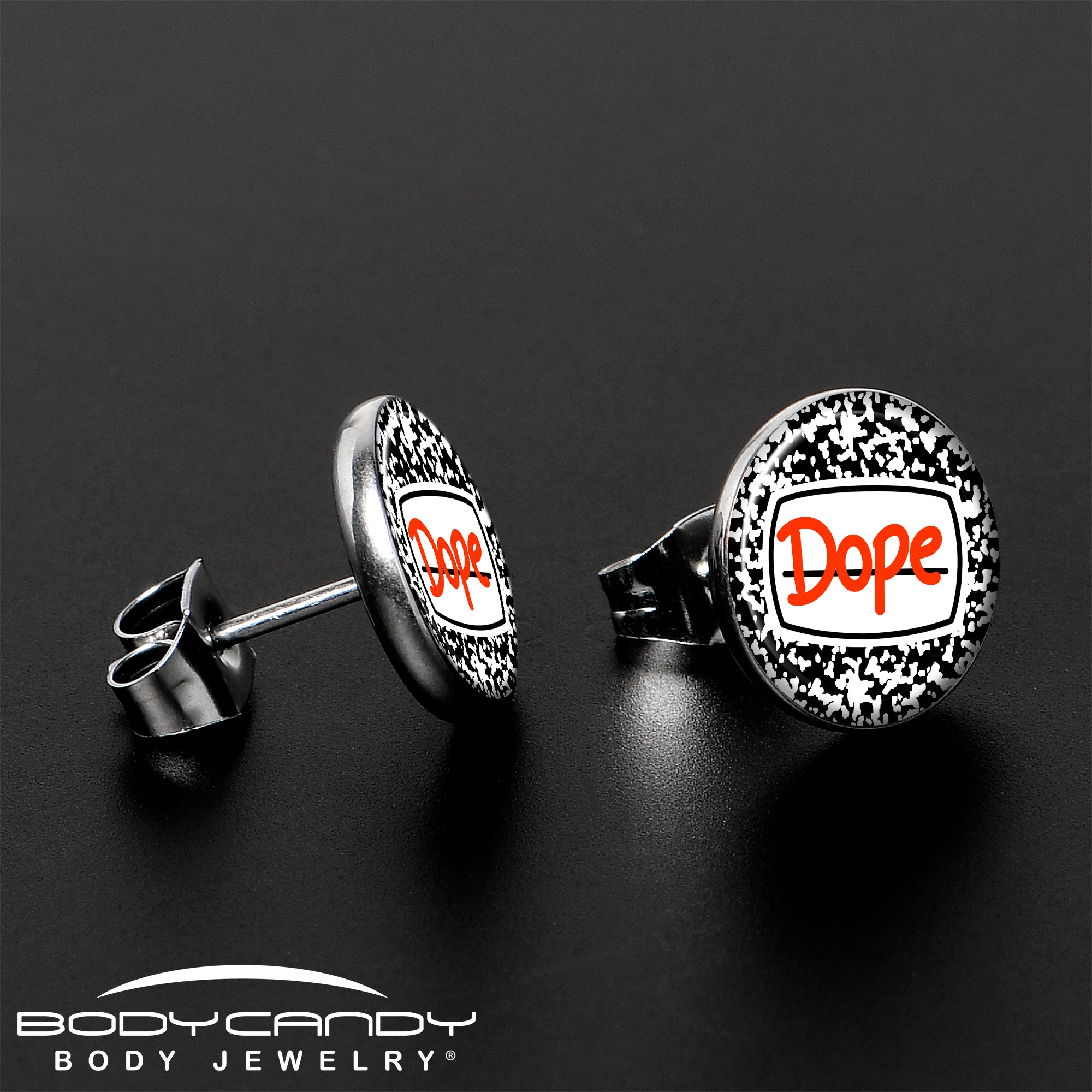 Dope Composition Notebook  Stainless Steel Stud Earrings stylish jewelry