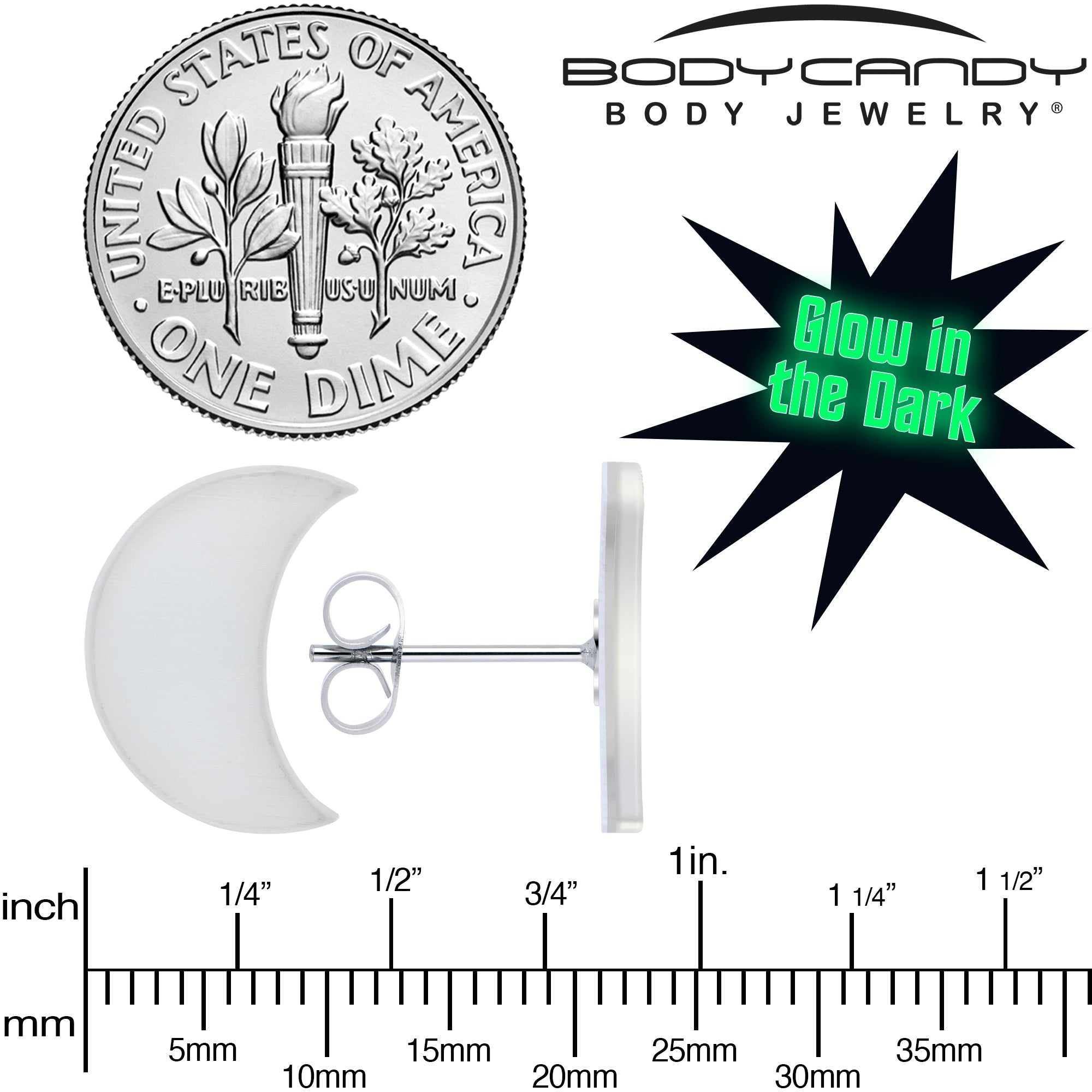 Crescent Moon Earrings by Onyx O